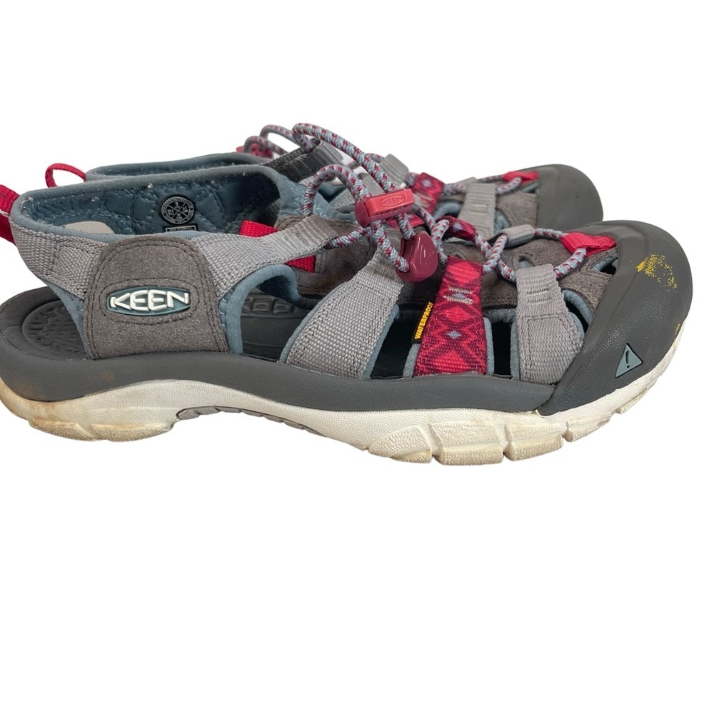 Keens Womens Newport EVO H2 Hiking Shoe Grey/Pink Water Sandals Sz 9